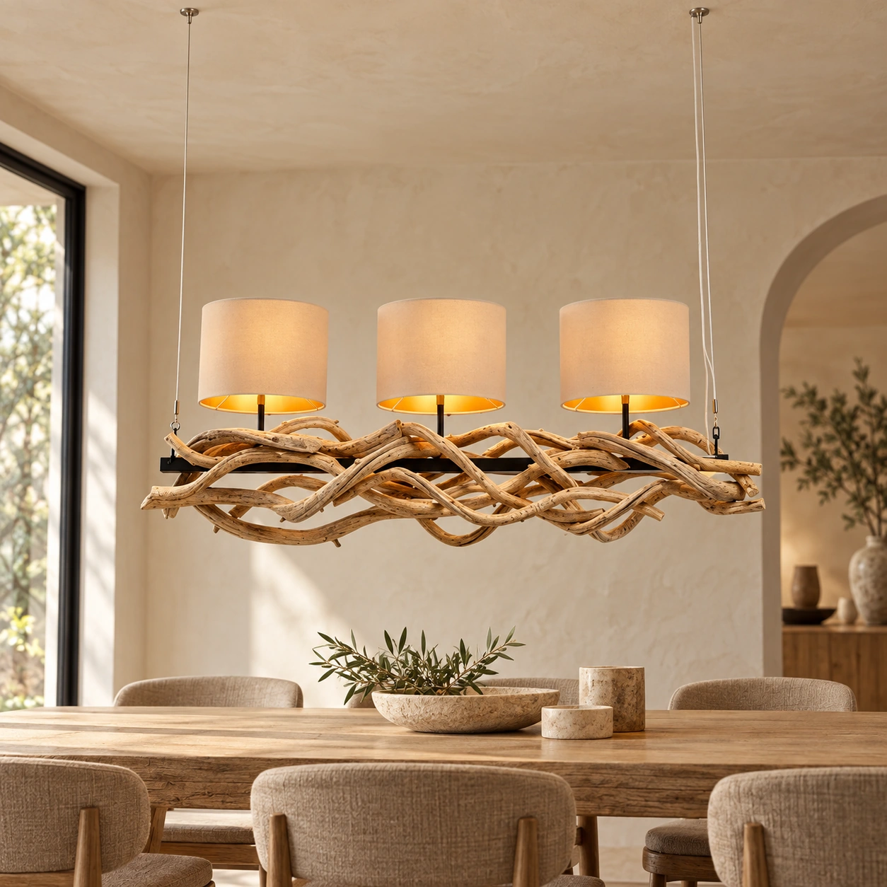 Pendelleuchte Tropenlicht 115 cm – Wohnbeispiel