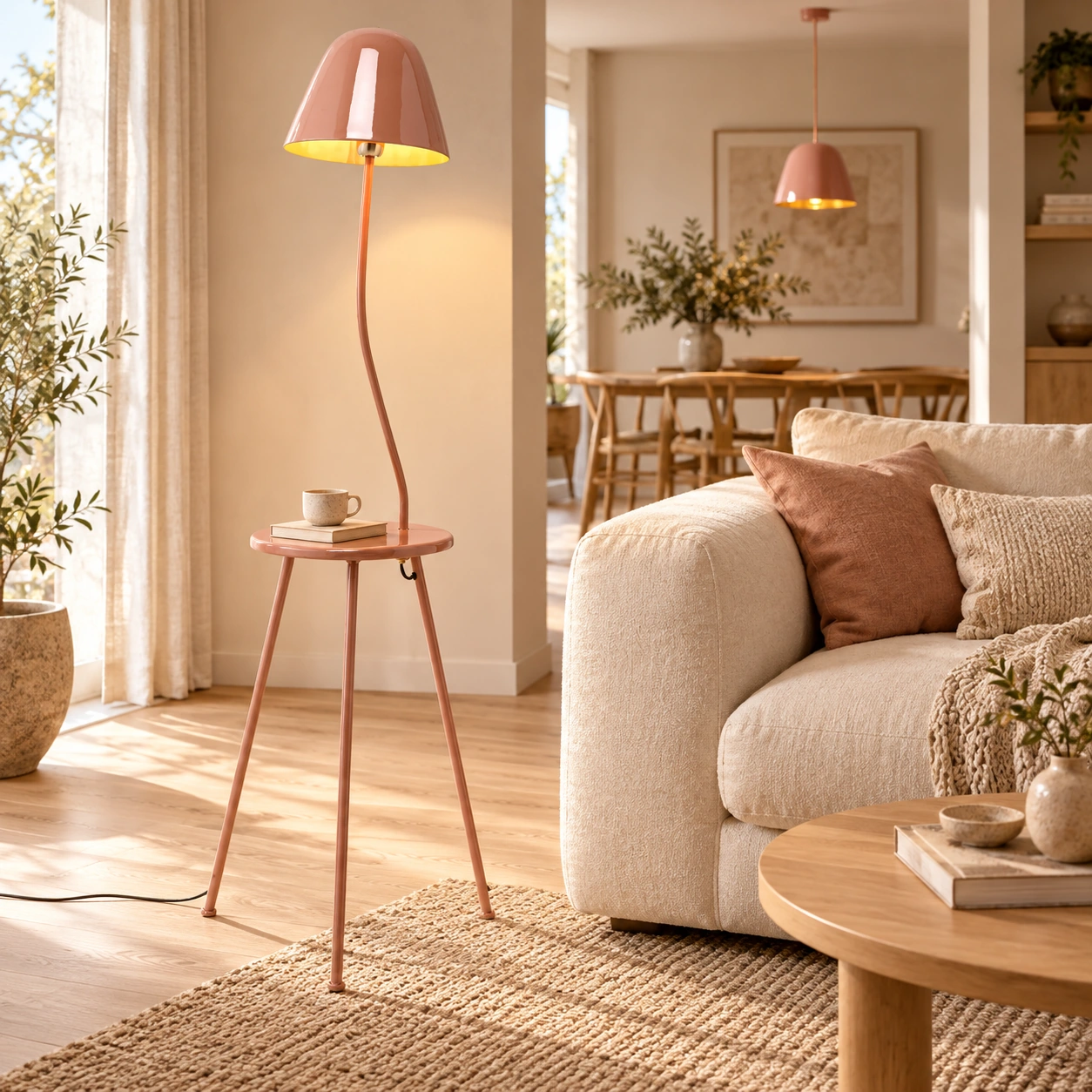 Stehleuchte Beistelllicht 142 cm – Wohnbeispiel