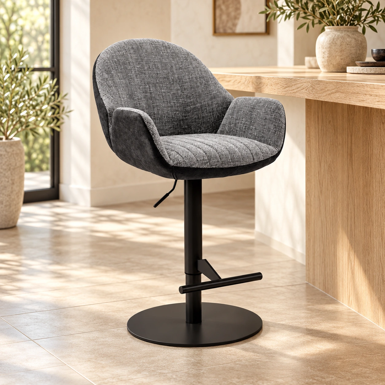 Tresenhocker Sivo Lounge – höhenverstellbar – Wohnbeispiel