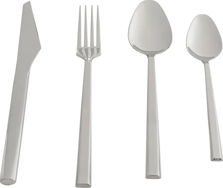 Besteck Glanzlinie Silber – 64-teilig (4 Sets)