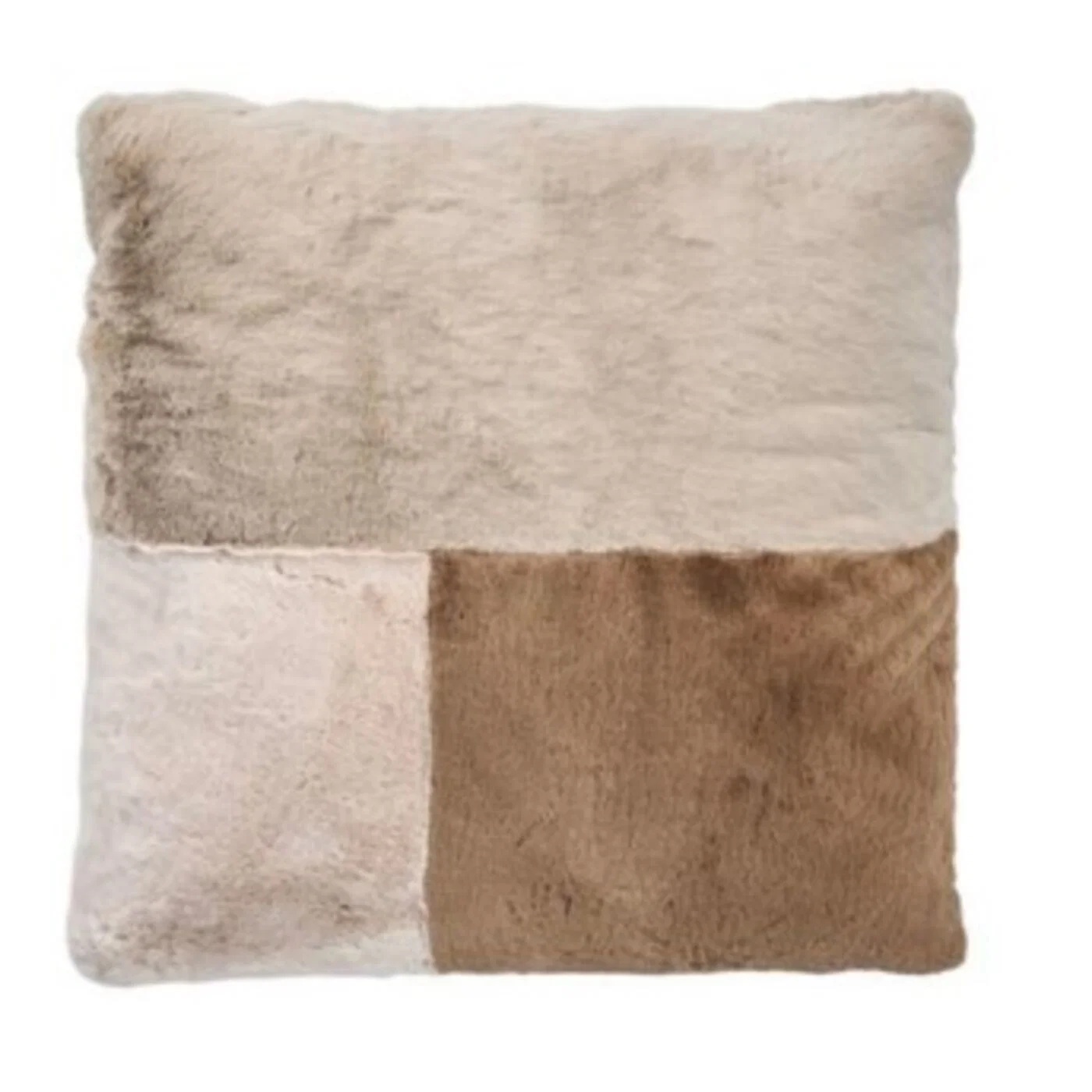 Bodenkissen Kuschelflor Creme 112 × 112 cm