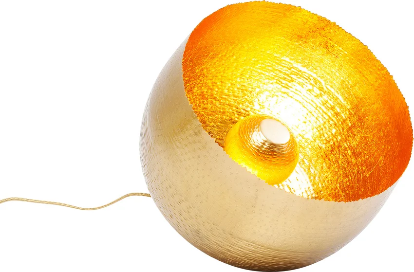 Bodenleuchte Lichtscheibe Gold Ø35 cm