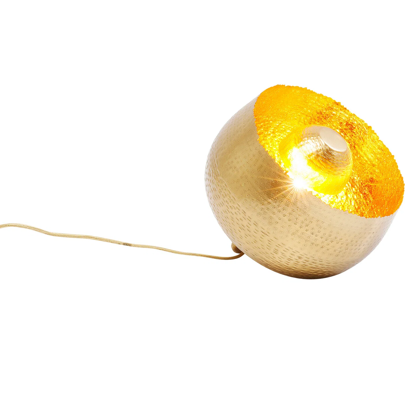 Bodenleuchte Sonnenschale Gold Ø 28 cm