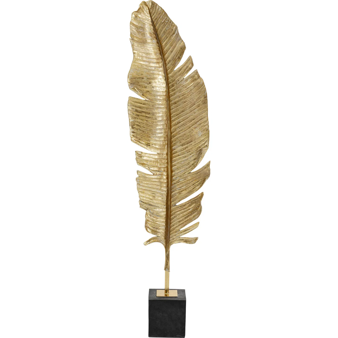 Bodenskulptur Goldblatt 147 cm