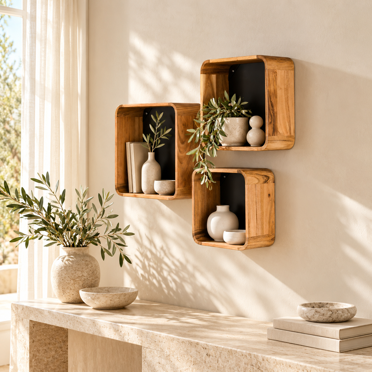 Wandregal Cubo – 3er-Set