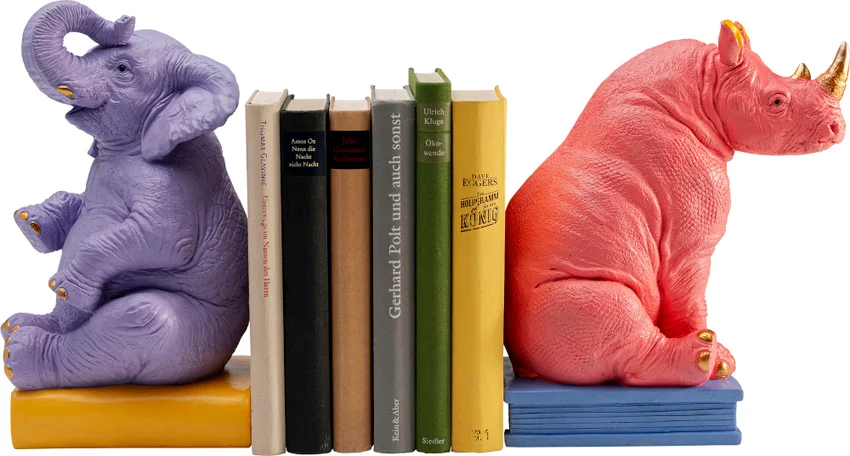 Buchstützen Tiergesellschaft – 2er-Set