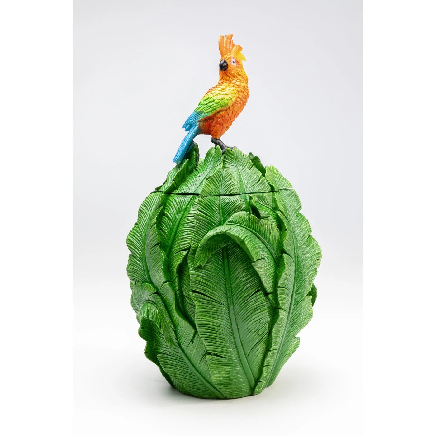 Dekodose Papagei auf Blätterkugel 49 cm