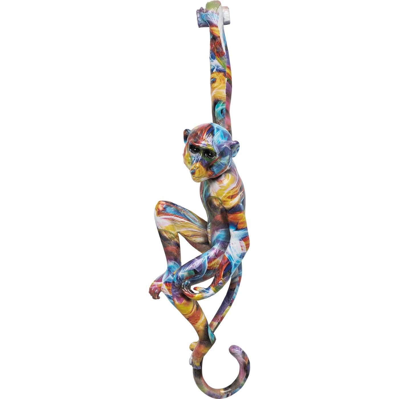 Dekofigur Bunter Hängeaffe 17 × 67 cm