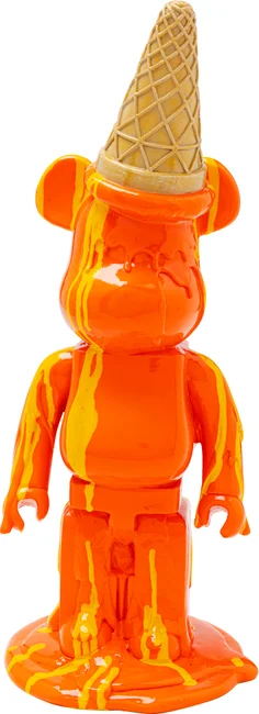 Dekofigur Eistütenbär Orange 40 cm