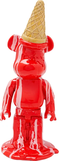 Dekofigur Eistütenbär Rot 40 cm