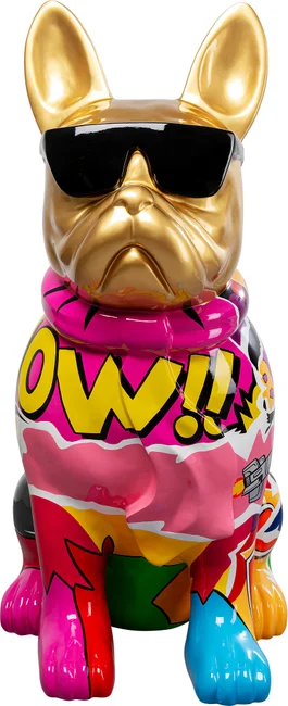 Dekofigur Farbhund 49 cm