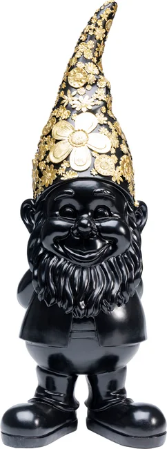 Dekofigur Goldzipfel Schwarz-Gold 61 cm