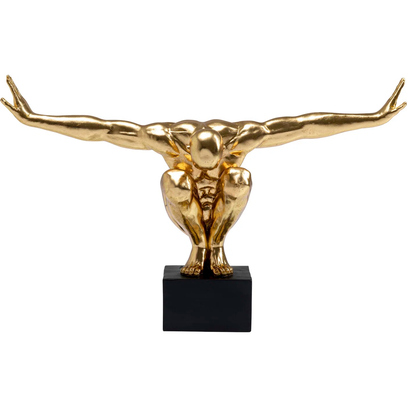 Dekofigur Mensch mit Ausgestreckten Armen in Gold