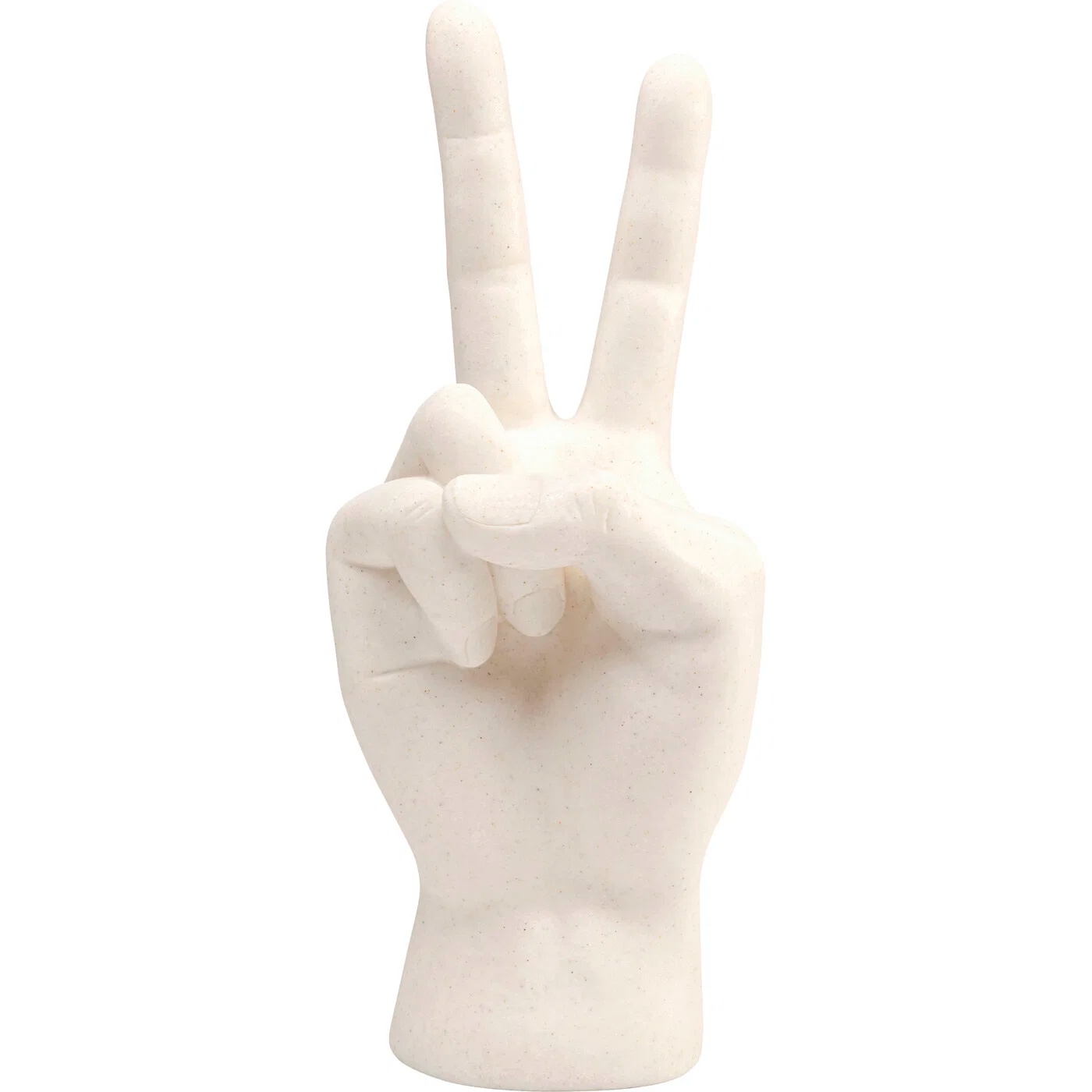 Dekofigur Peace-Hand in Weiß 36 cm