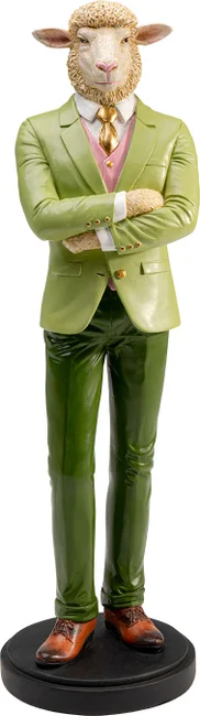 Dekofigur Schaf im Anzug 51 cm