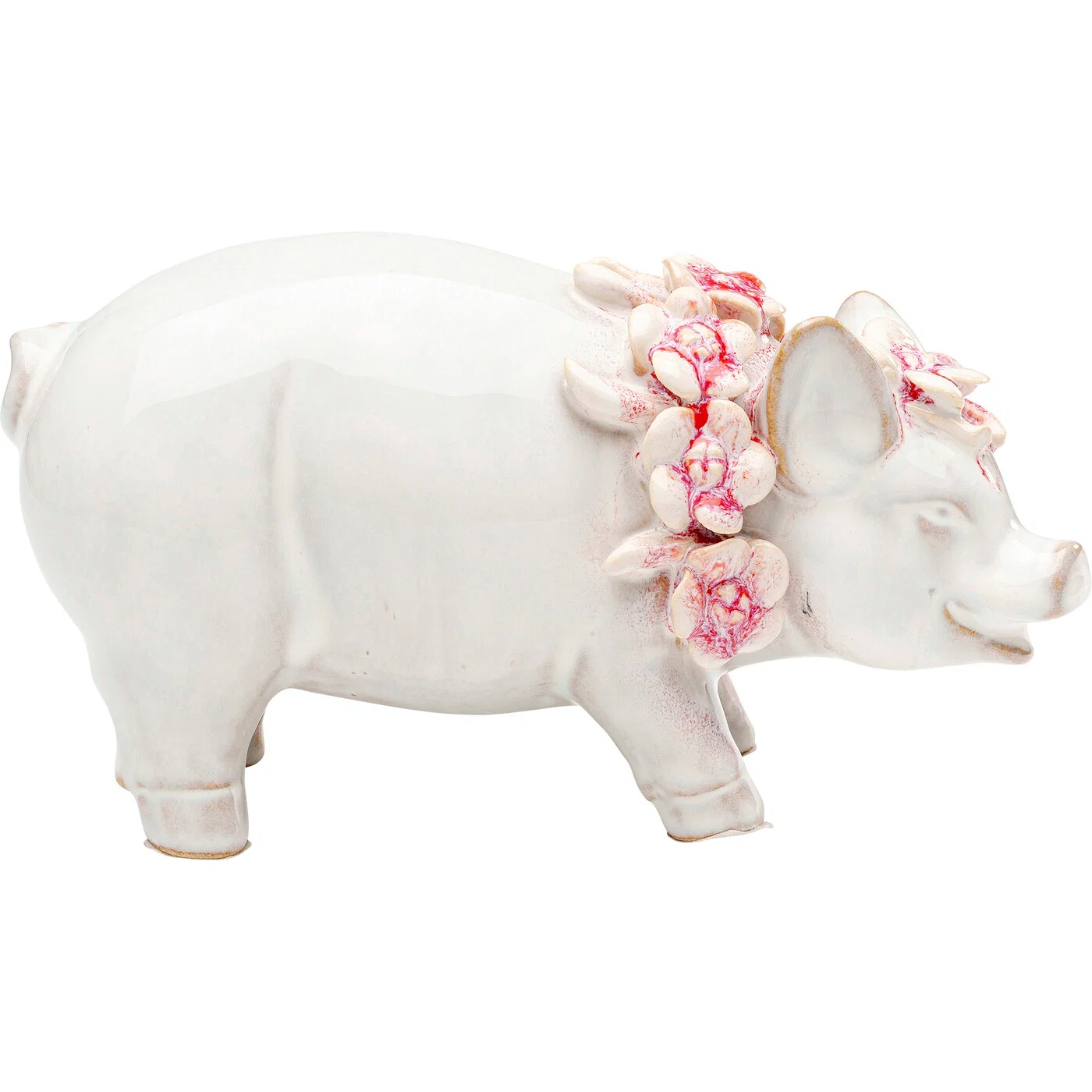 Dekofigur Blütenschwein 11 cm