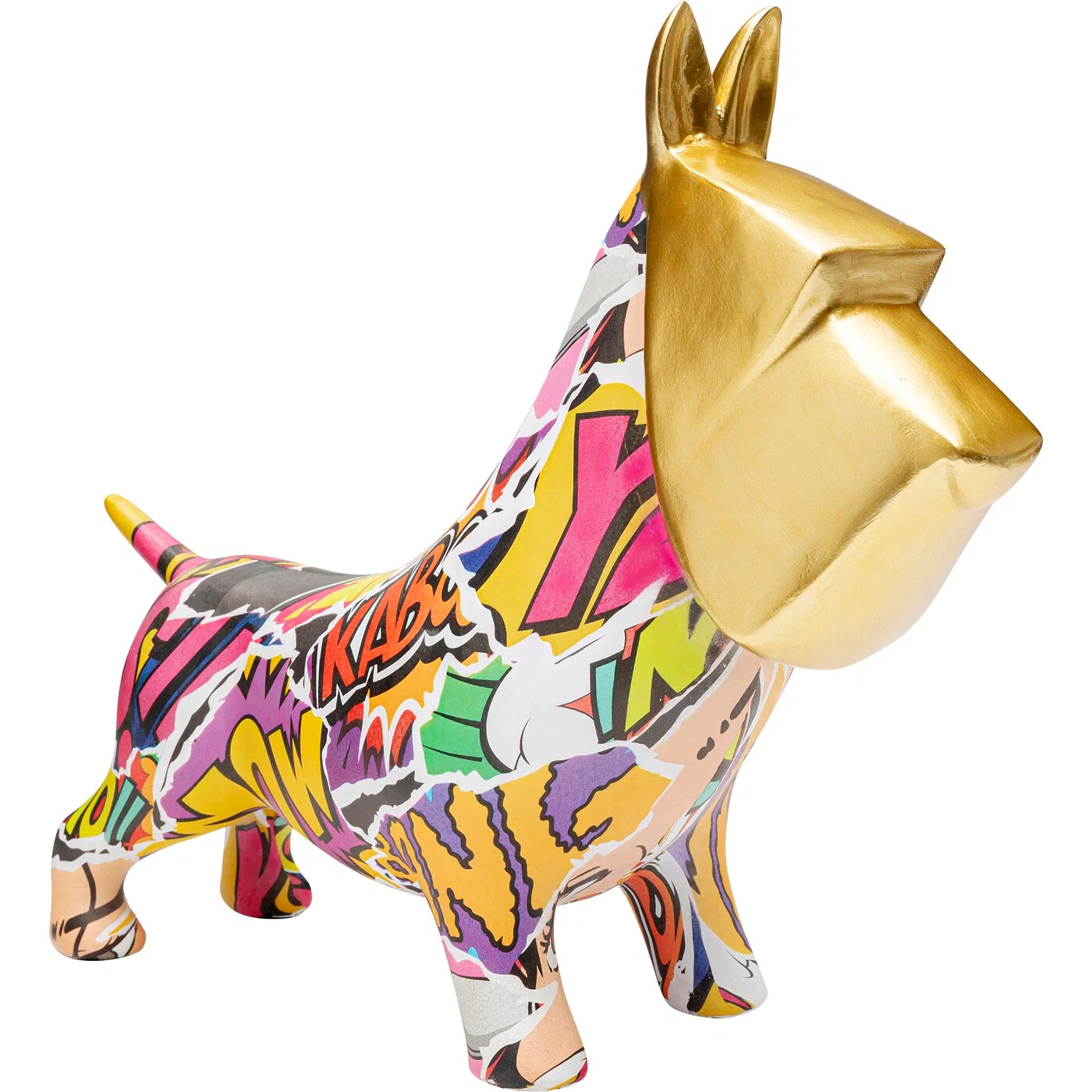 Dekofigur Graffiti-Bulldogge 35 cm