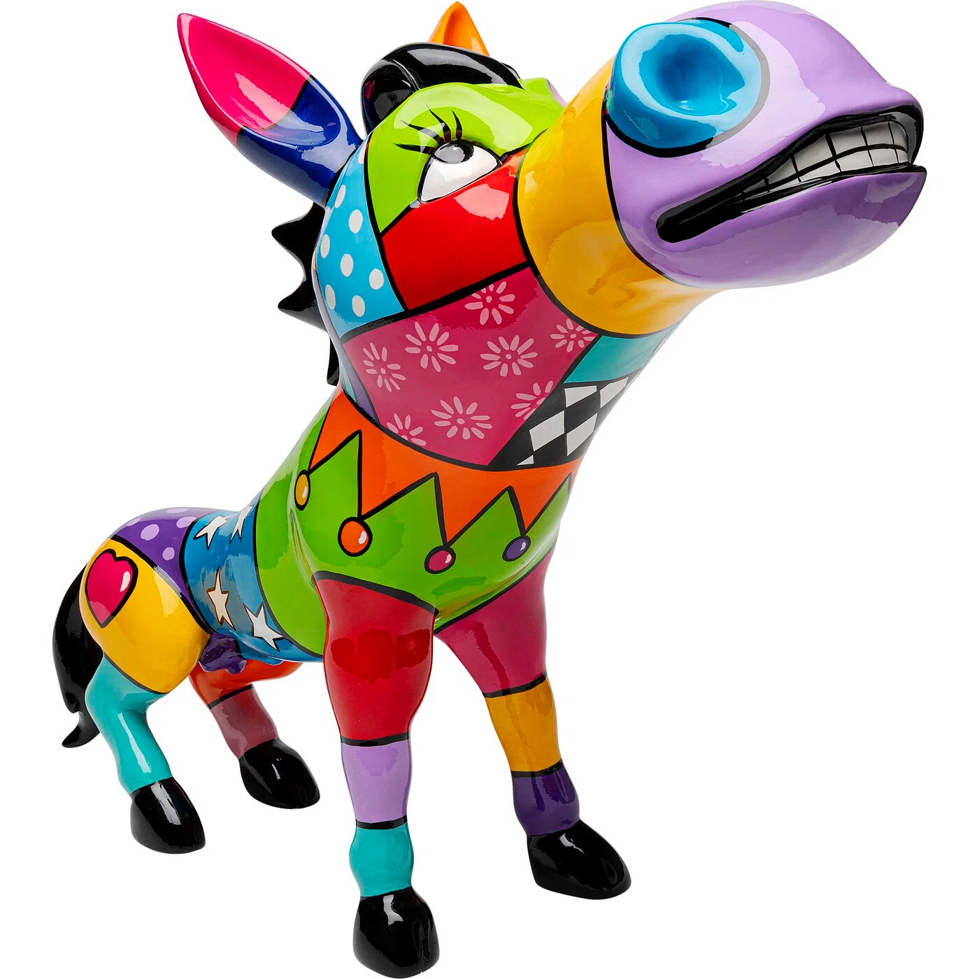 Dekofigur Patchwork-Esel 54 cm