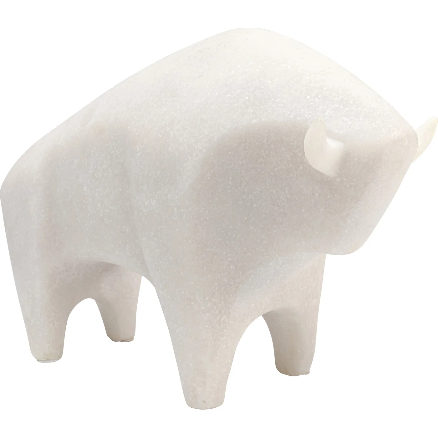 Dekofigur Sanfter Stier Weiß 21 cm