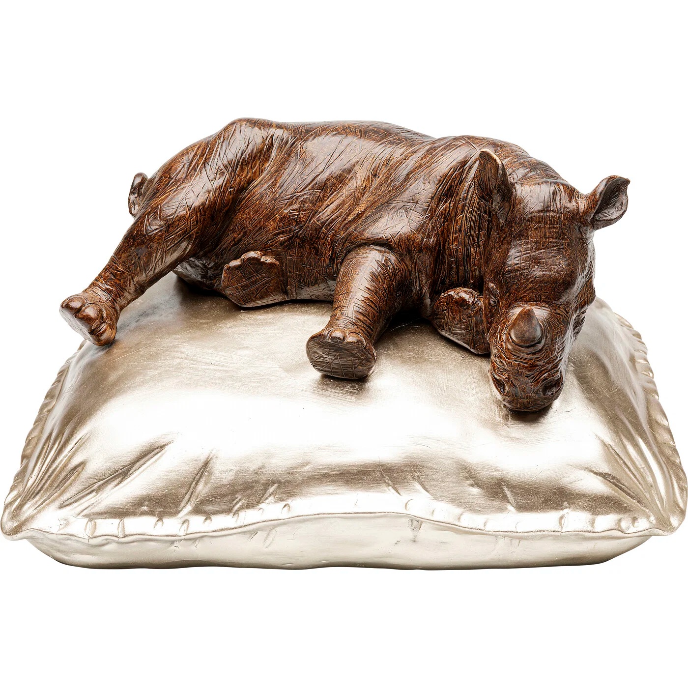 Dekofigur Schlafendes Nashorn 37 cm