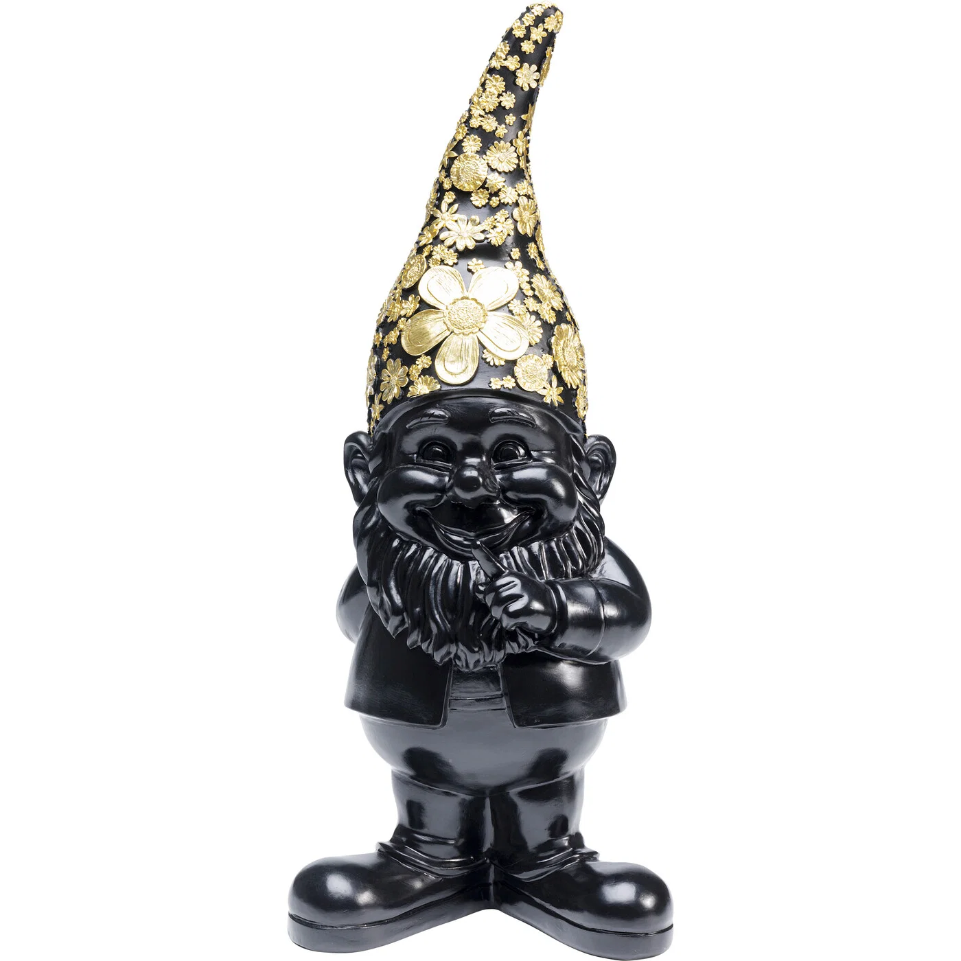 Dekofigur Zwerg Goldhaube 46 cm