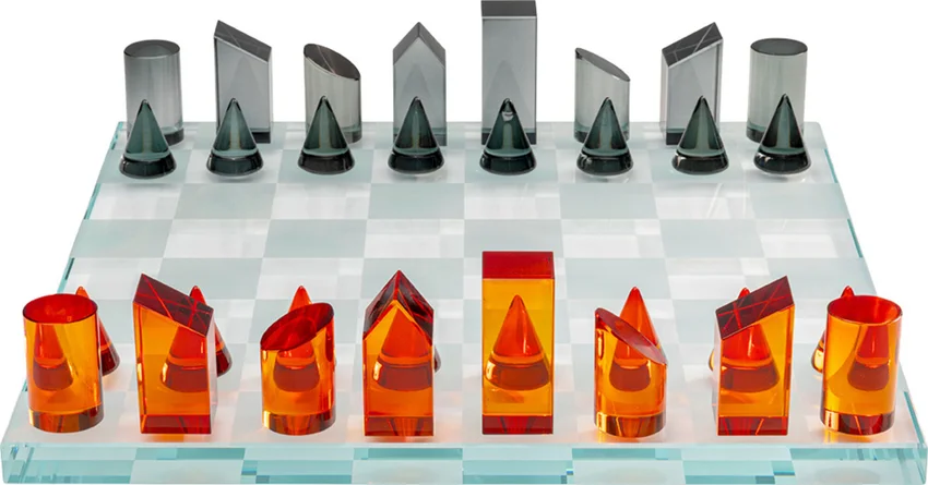 Dekoobjekt Glasschach 37 × 37 cm