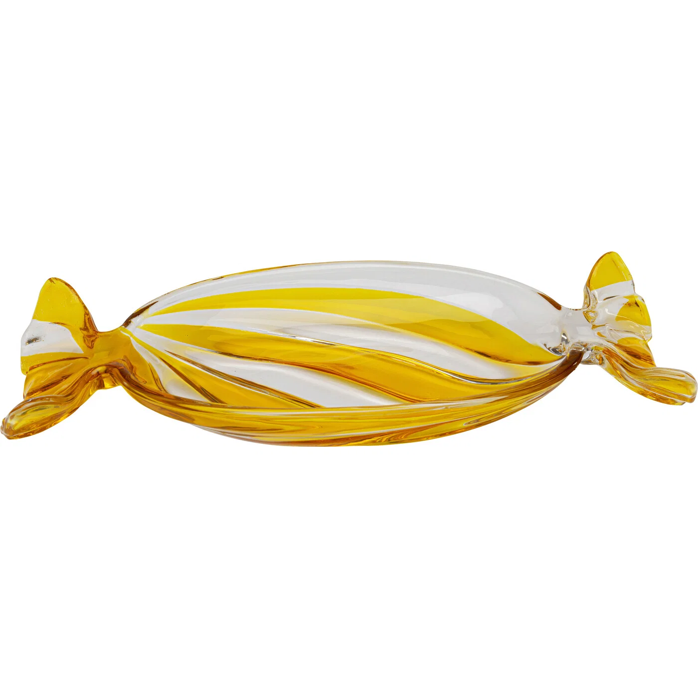 Dekoschale Glasbonbon Gelb 35 cm