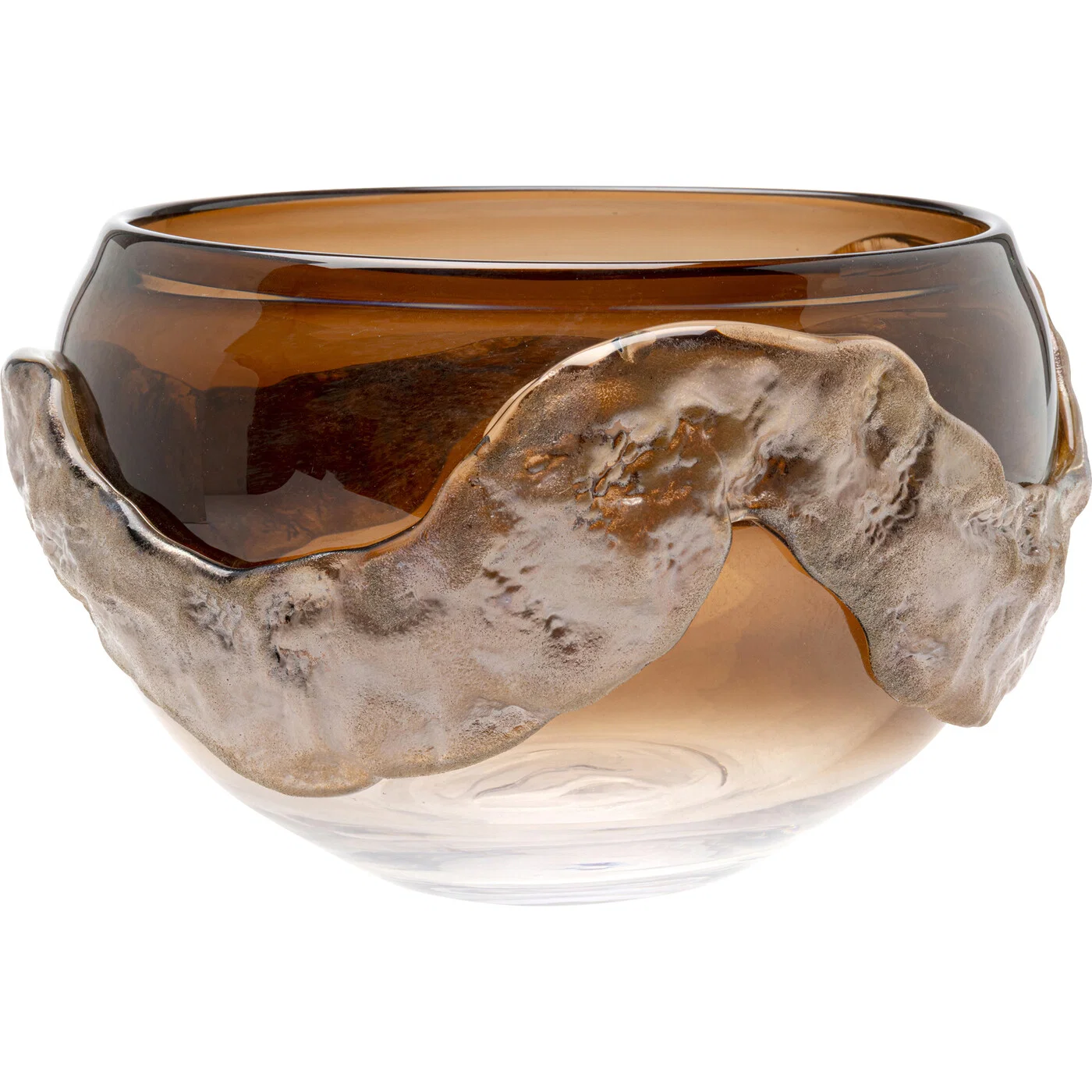 Dekoschale Glasrelief Ø27 cm