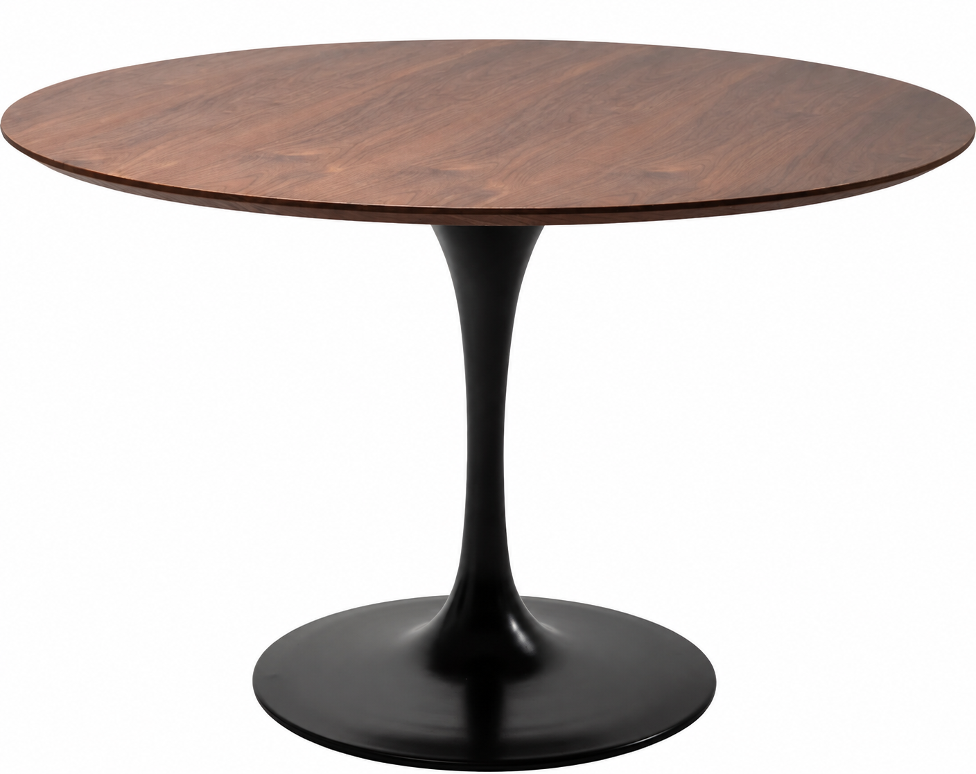 Esstisch Rundwerk Walnuss/Schwarz Ø 120 cm