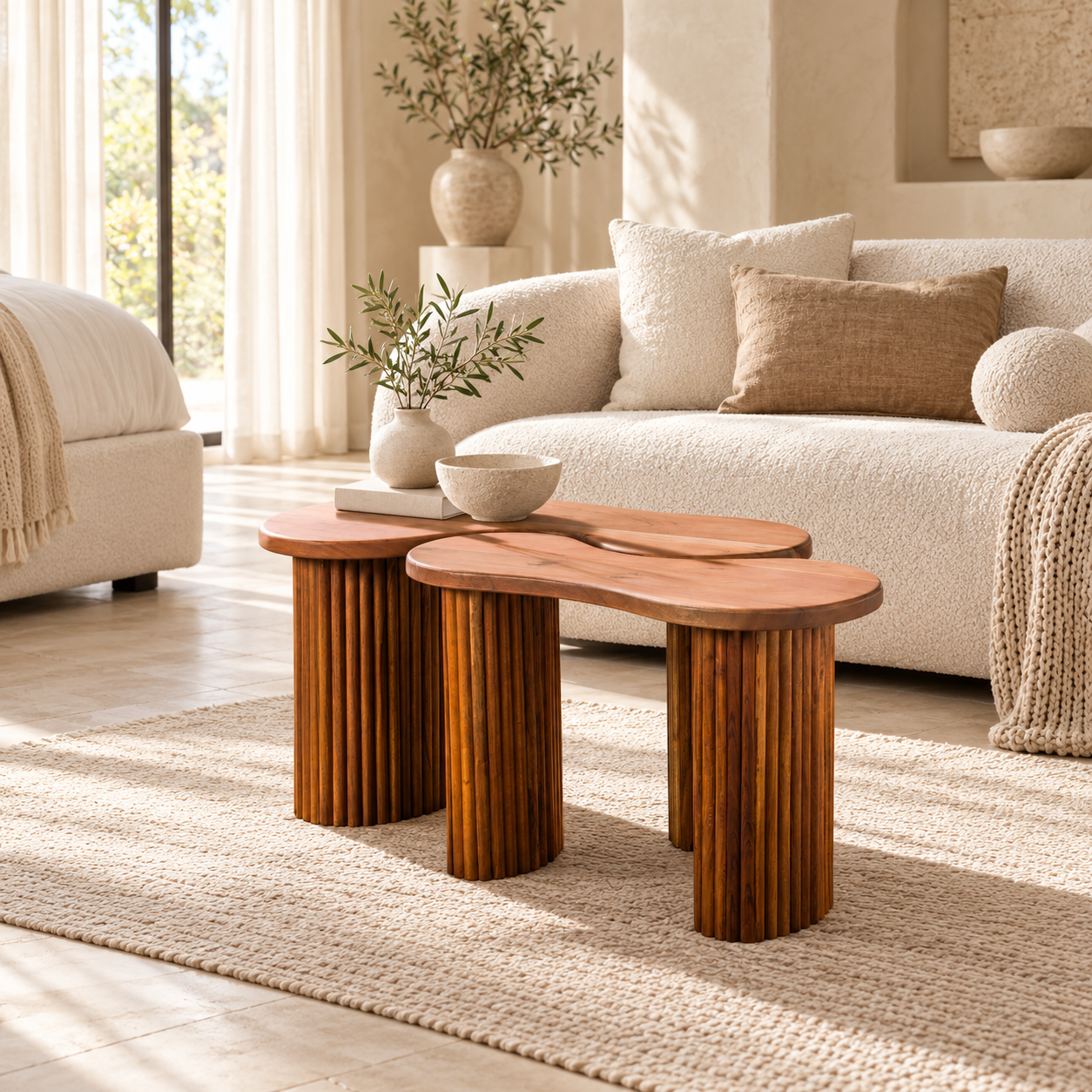 Couchtisch Altmühl Set aus 2