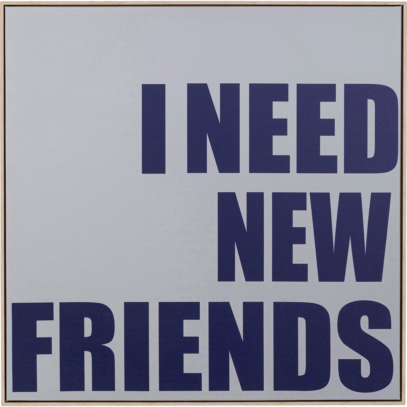 Gerahmtes Bild Neue Freunde 80×80 cm