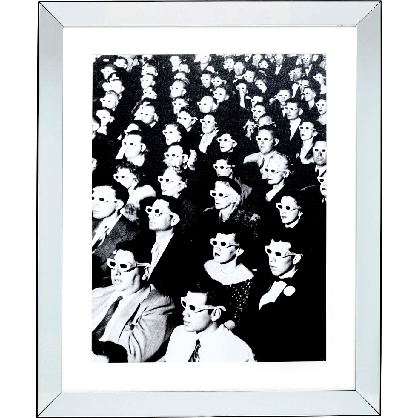 Gerahmtes Bild Publikum 85×105 cm
