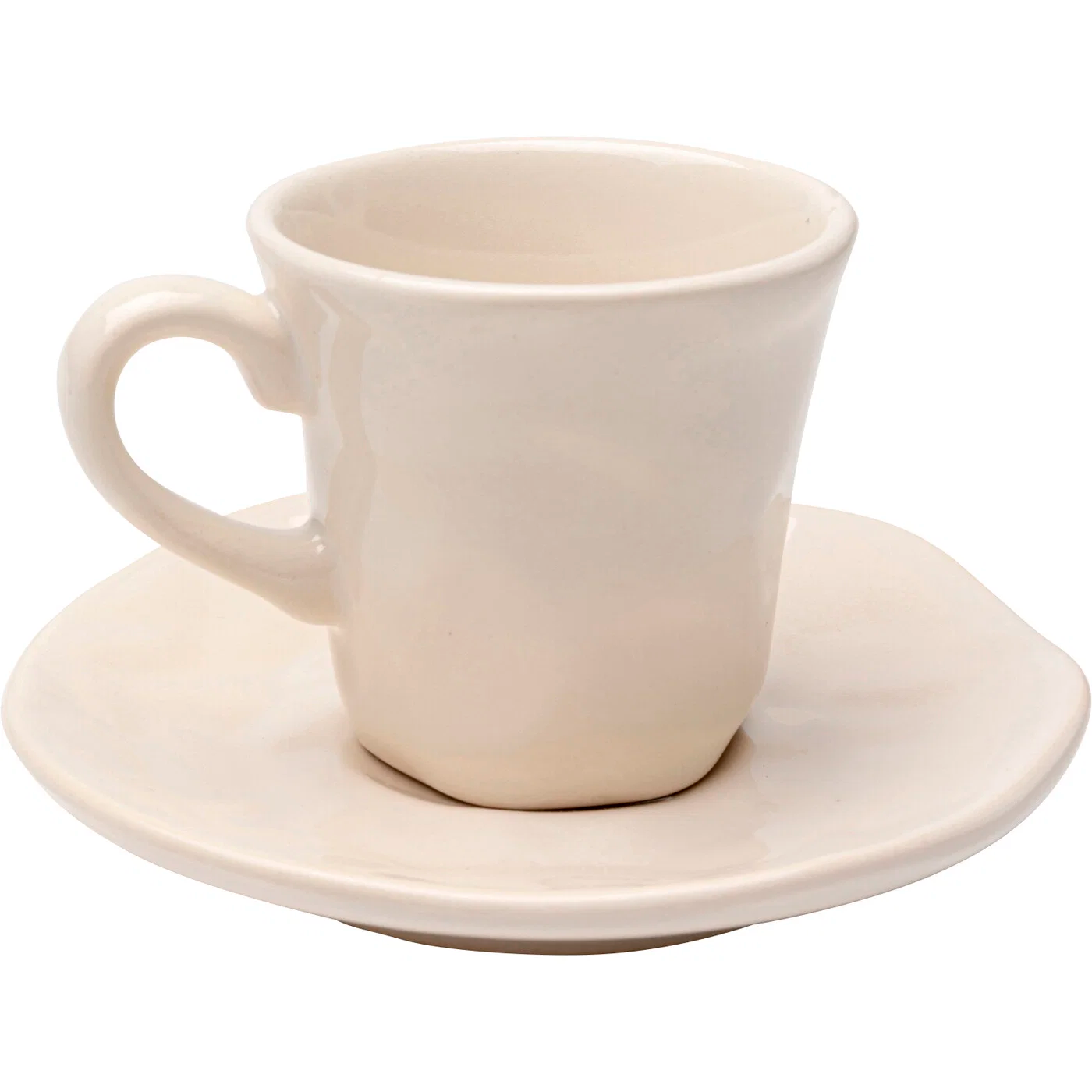 12er-Set Espressotassen Creme mit Untertassen
