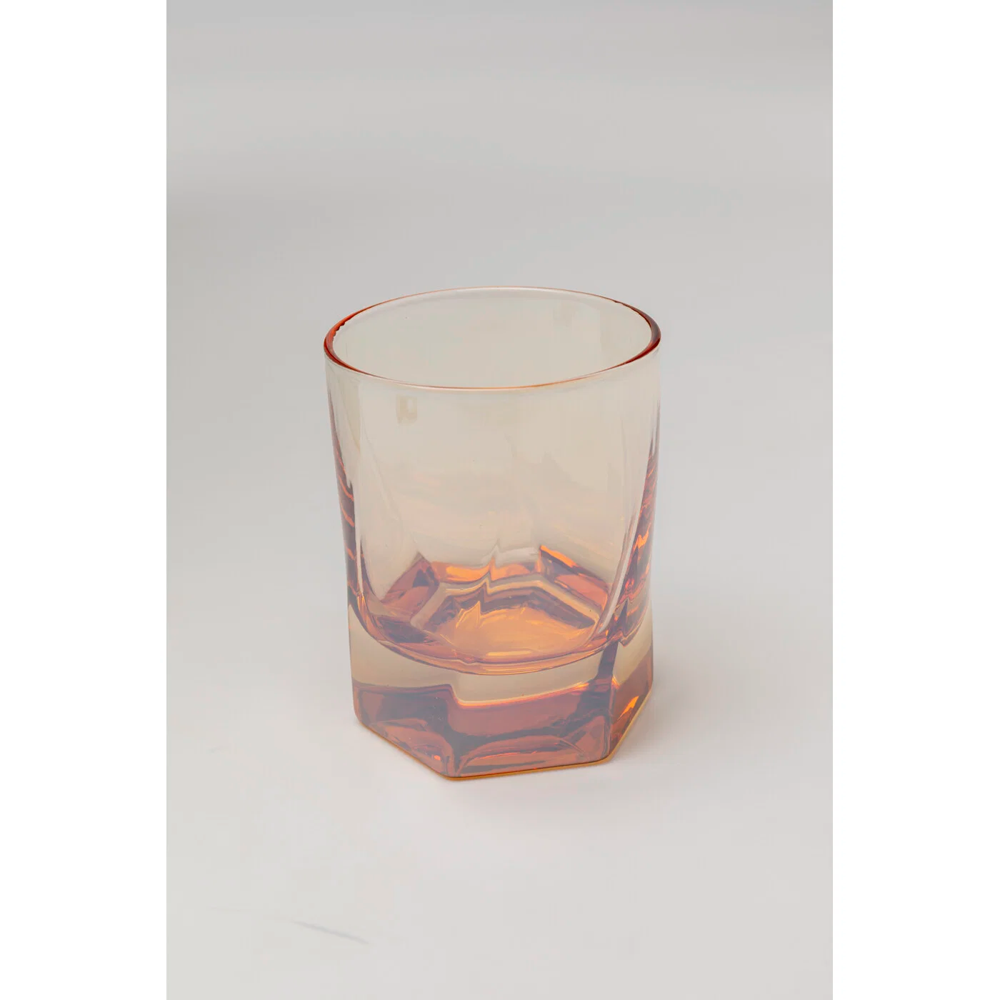 6er-Set Wassergläser in Bernsteinoptik