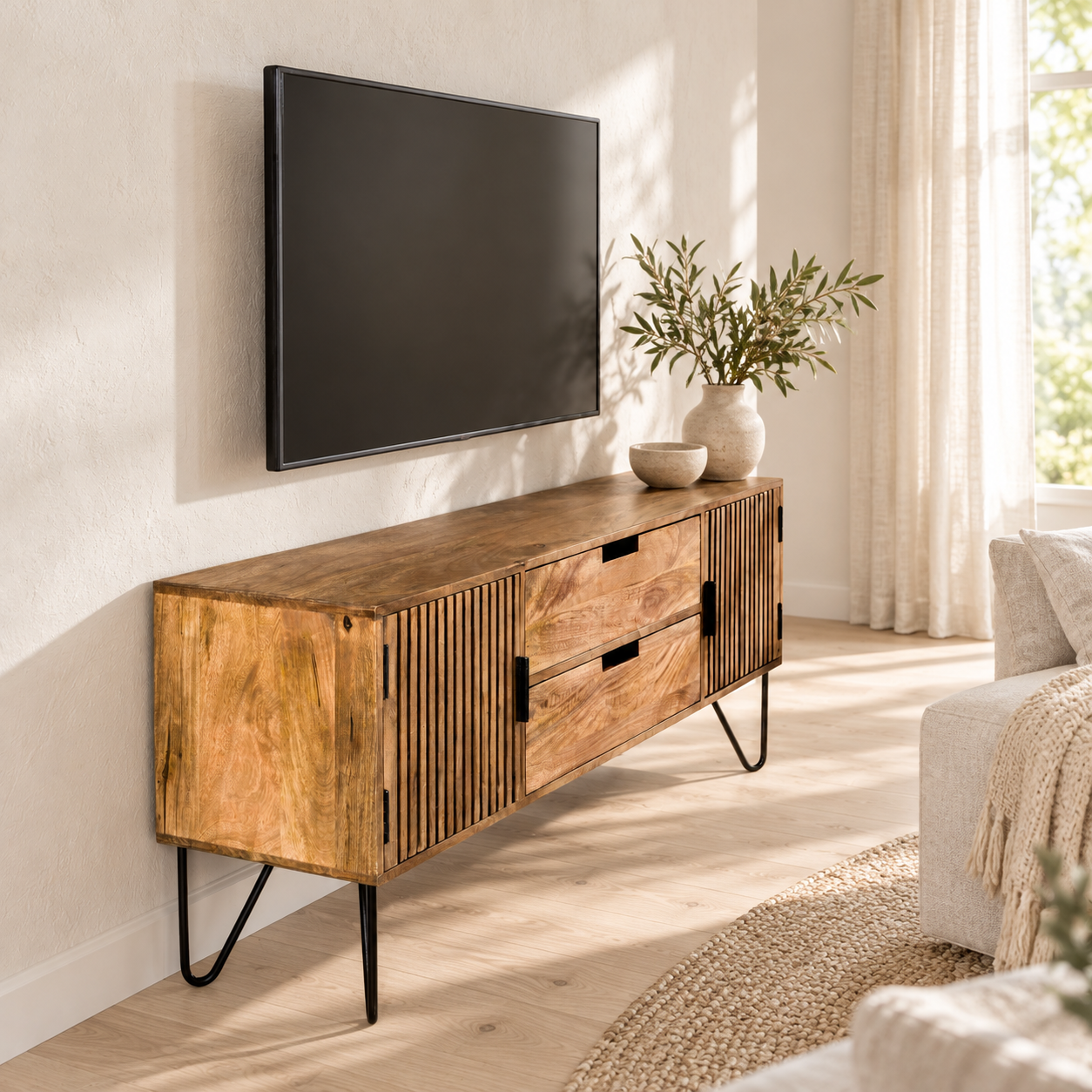 TV-Möbel Hain 2 Schubladen 2 Türen