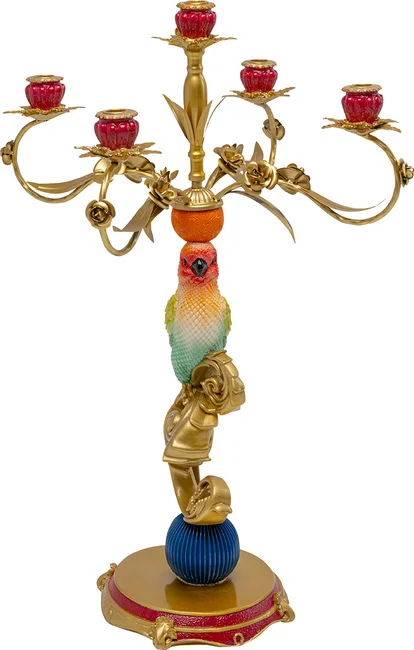 Kerzenständer Vogelschar 76 cm