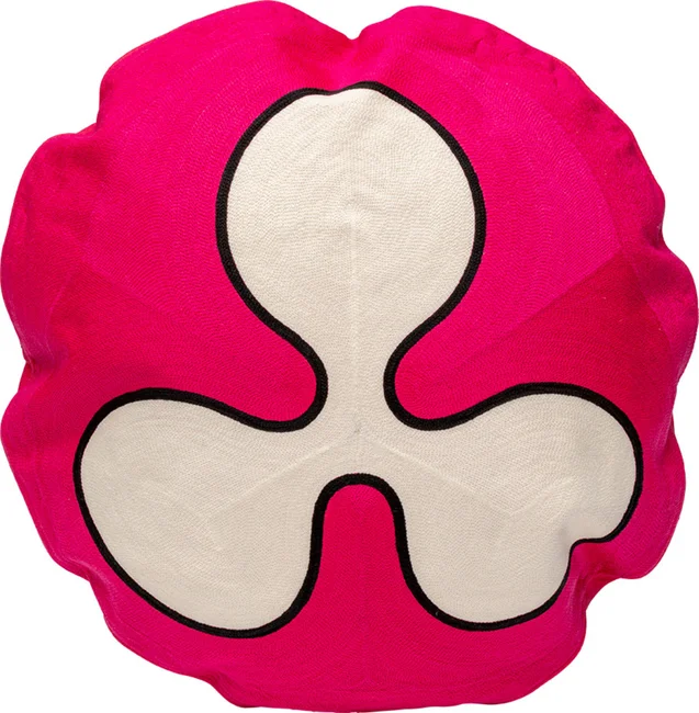 Kissen Blütenkreis Pink Ø 50 cm