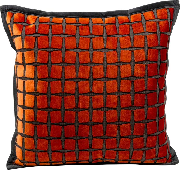 Kissen Farbquadrat Orange 45 × 45 cm