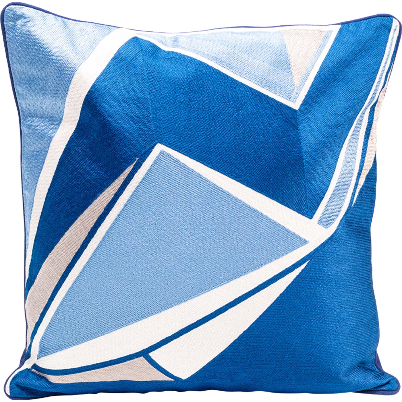 Kissen Geometrie Blau 50 × 50 cm