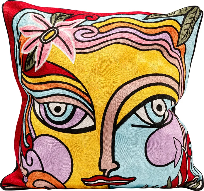 Kissen Gesichtslinie 50 × 50 cm