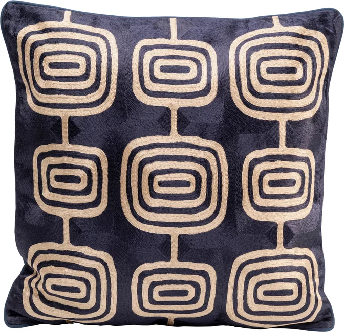 Kissen Kettenlinie Gold 50 × 50 cm