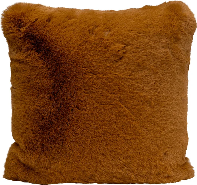 Kissen Kuschelfell Toffee 40 × 40 cm