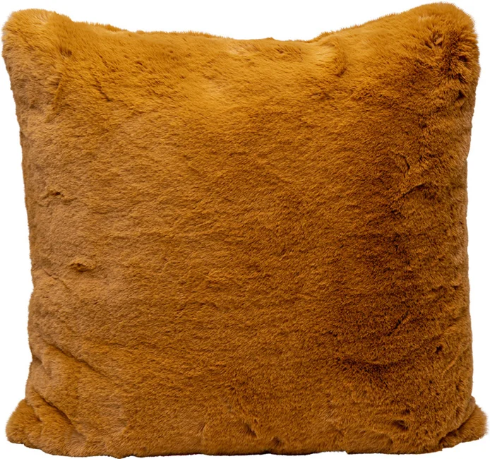 Kissen Kuschelfell Toffee 60 × 60 cm