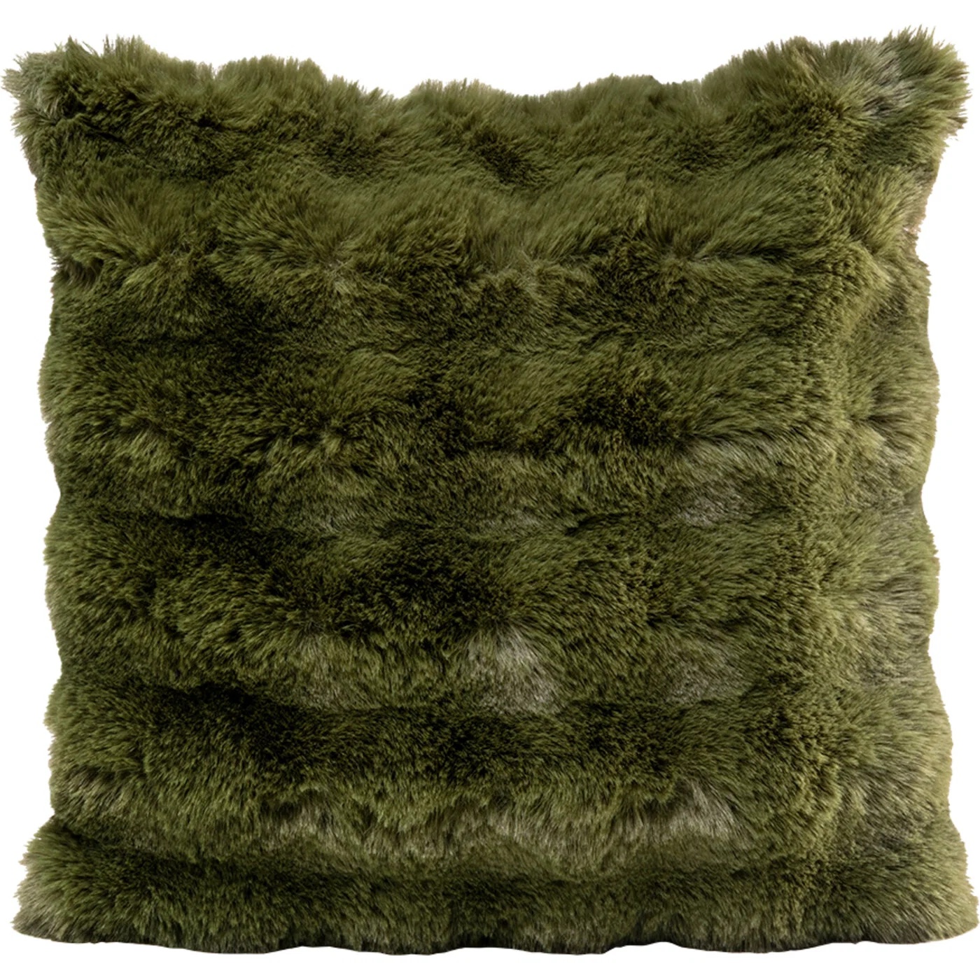 Kissen Langflor Oliv 45 × 45 cm