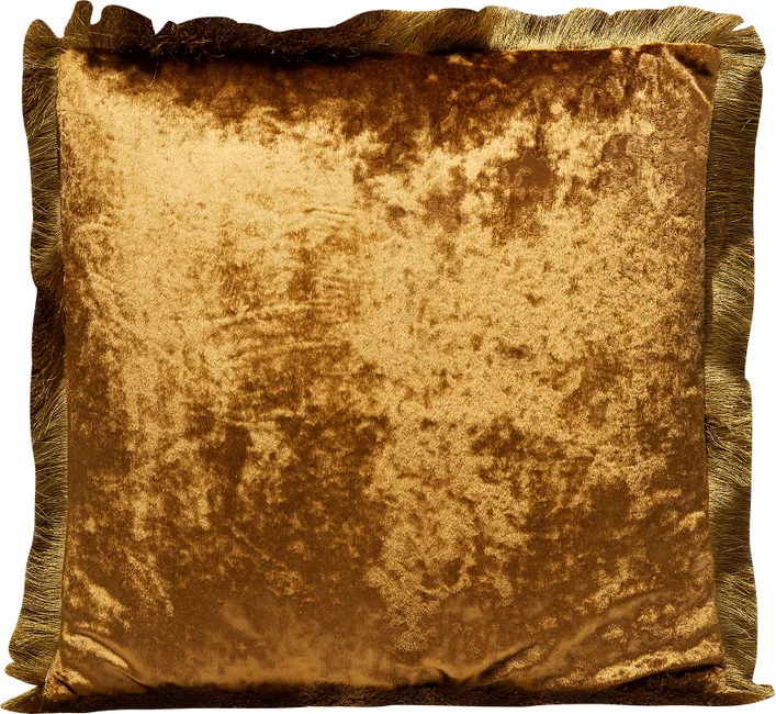 Kissen Samtquadrat Gelb 45 × 45 cm