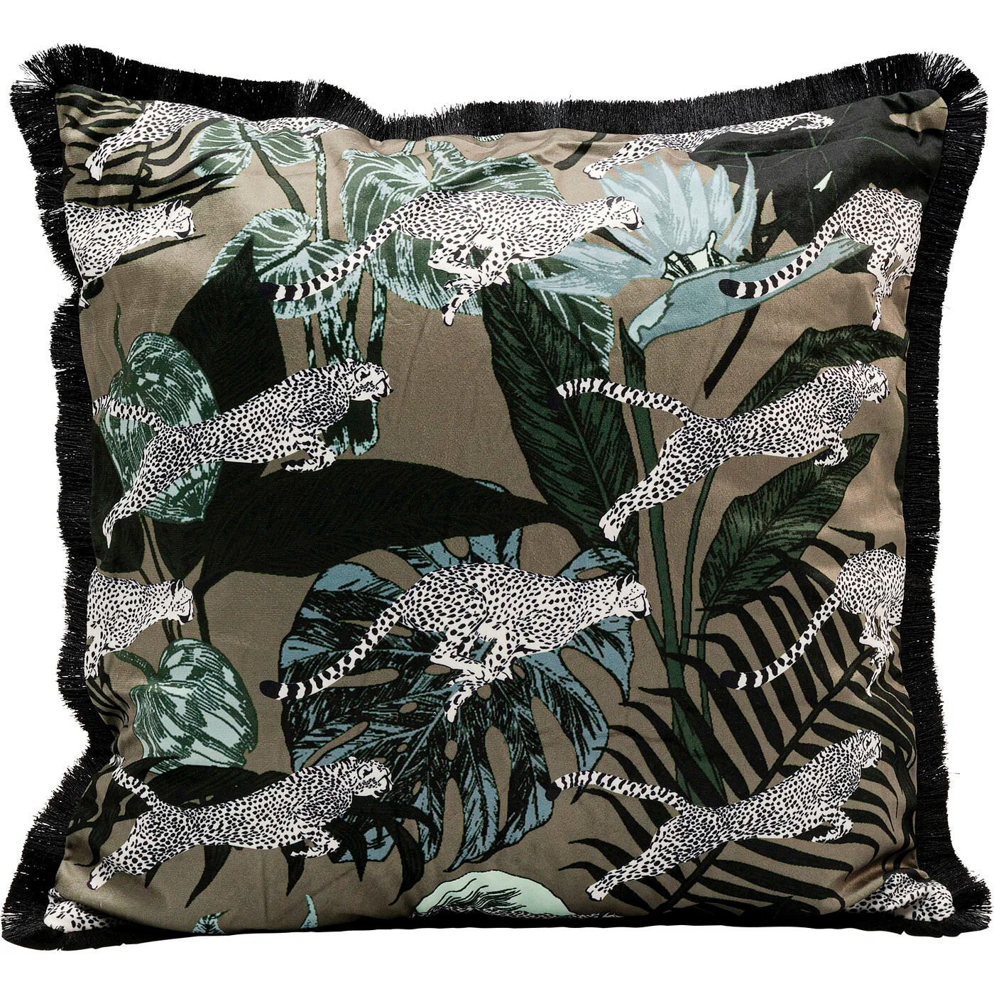 Kissen Dschungelblätter 45×45 cm