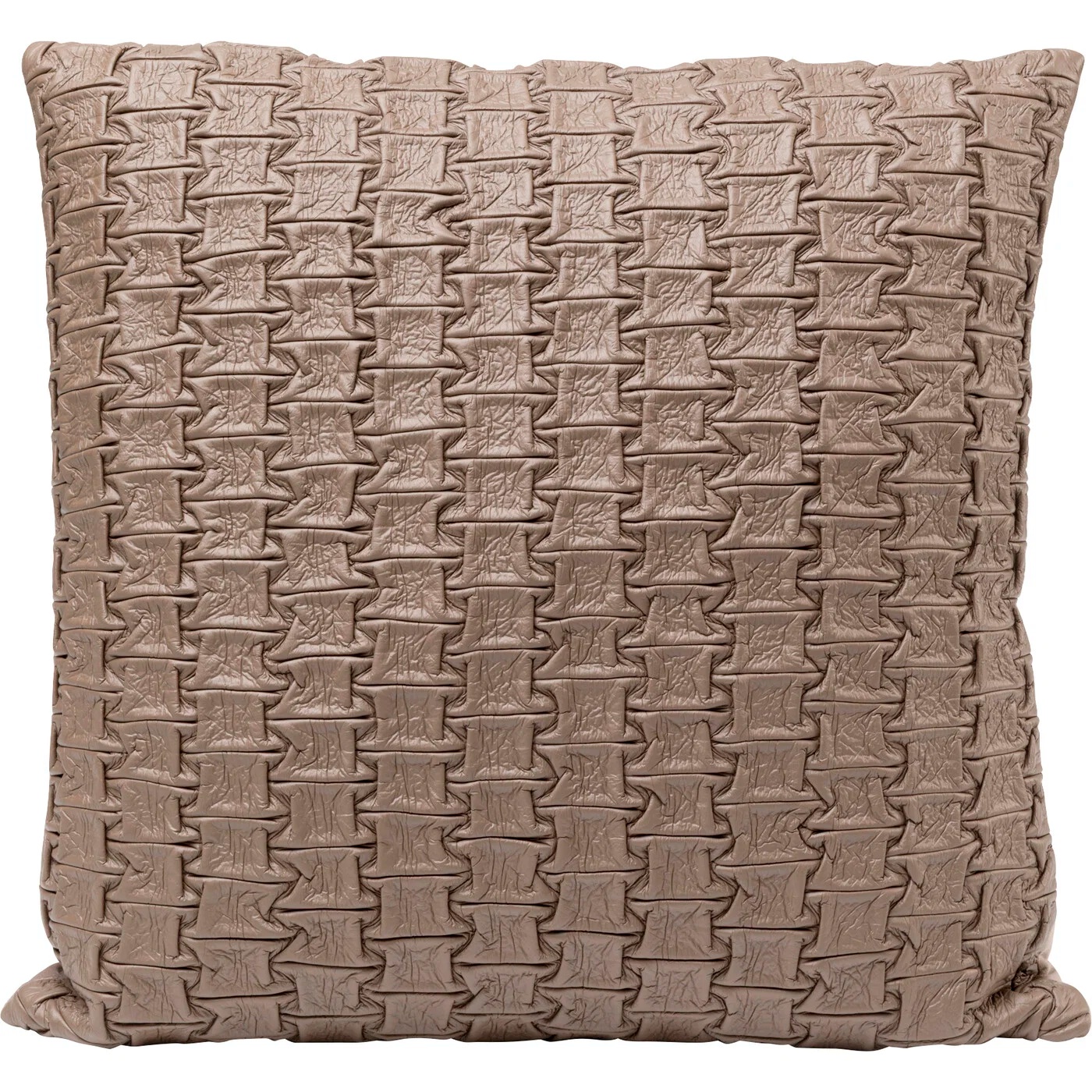 Kissen Flechtstruktur Grau 45×45 cm