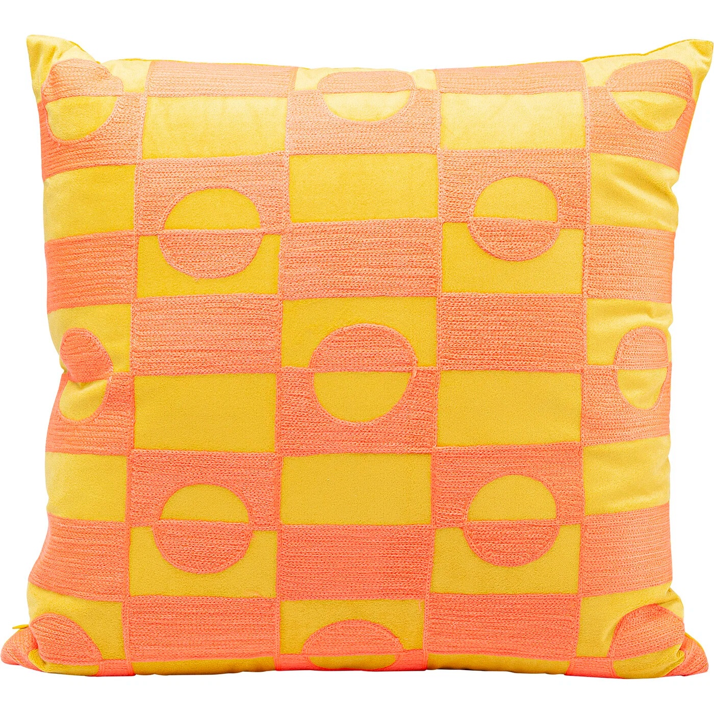 Kissen Formrelief Orange 45×45 cm