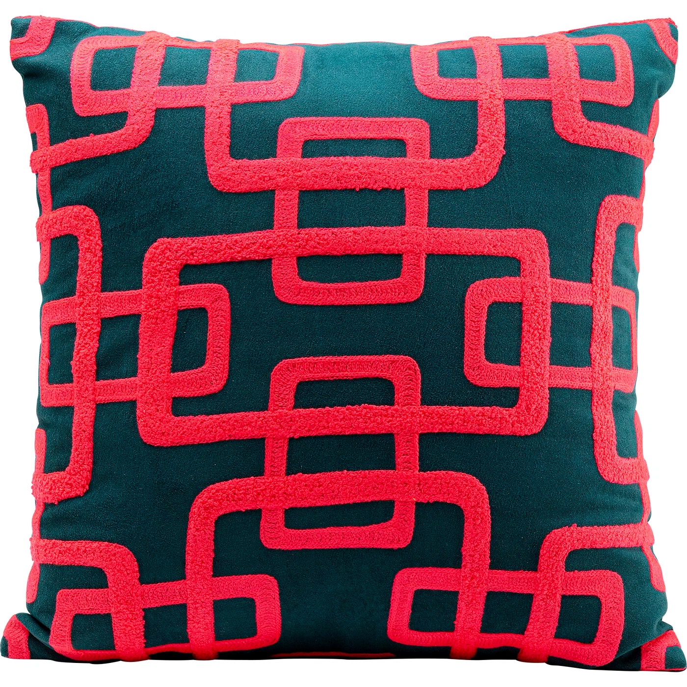 Kissen Kettenspiel Pink 45×45 cm