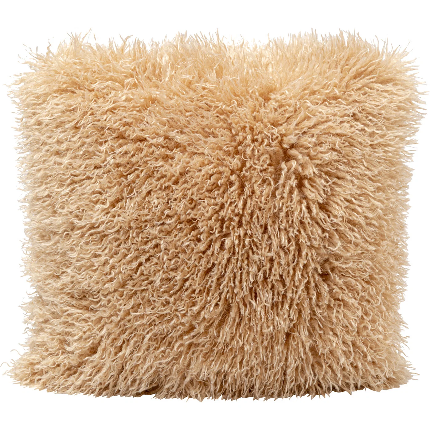 Kissen Langflor Creme 45 × 45 cm